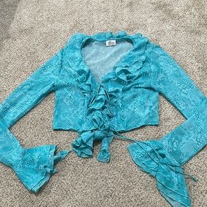 Oh Polly sheer crop top